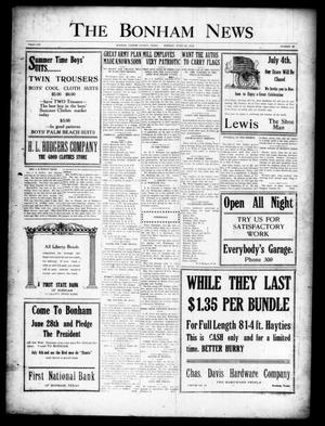 Primary view of The Bonham News (Bonham, Tex.), Vol. 53, No. 20, Ed. 1 Friday, June 28, 1918