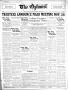 Thumbnail image of item number 1 in: 'The Optimist (Abilene, Tex.), Vol. 19, No. 9, Ed. 1, Thursday, November 12, 1931'.