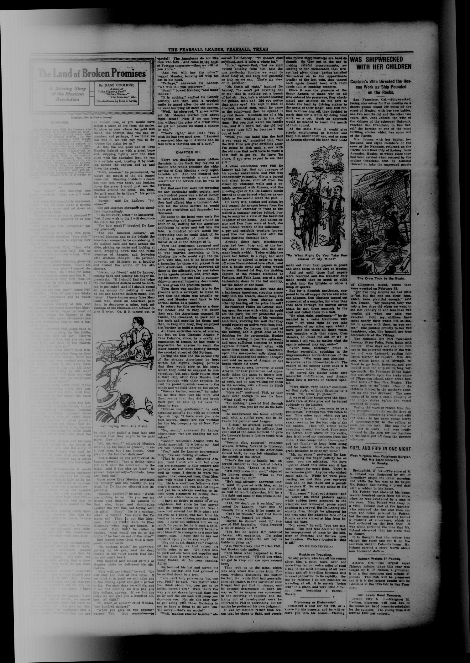 The Pearsall Leader (Pearsall, Tex.), Vol. 20, No. 29, Ed. 1 Friday, October 30, 1914
                                                
                                                    [Sequence #]: 3 of 8
                                                