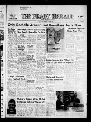 Primary view of The Brady Herald (Brady, Tex.), Vol. 20, No. 47, Ed. 1 Tuesday, October 8, 1963