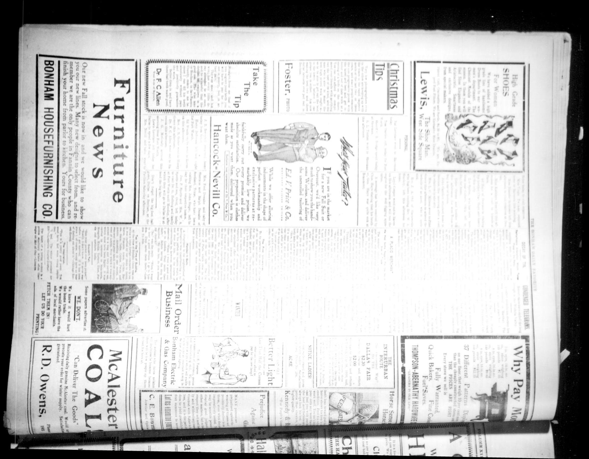 The Bonham Daily Favorite (Bonham, Tex.), Vol. 13, No. 69, Ed. 1 Friday, October 14, 1910
                                                
                                                    [Sequence #]: 4 of 4
                                                