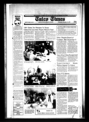 Primary view of object titled 'Talco Times (Talco, Tex.), Vol. 56, No. 43, Ed. 1 Thursday, December 12, 1991'.