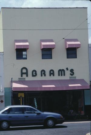 Primary view of object titled '[Abrams Building, (East Facade)]'.