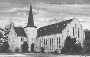 Primary view of object titled '[First Baptist Church in Richmond]'.