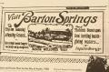 Photograph: [Barton Springs Bathouse, (1920 bathouse advertisement)]