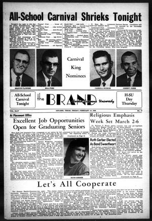 Primary view of The Brand (Abilene, Tex.), Vol. 44, No. 17, Ed. 1, Friday, February 13, 1959