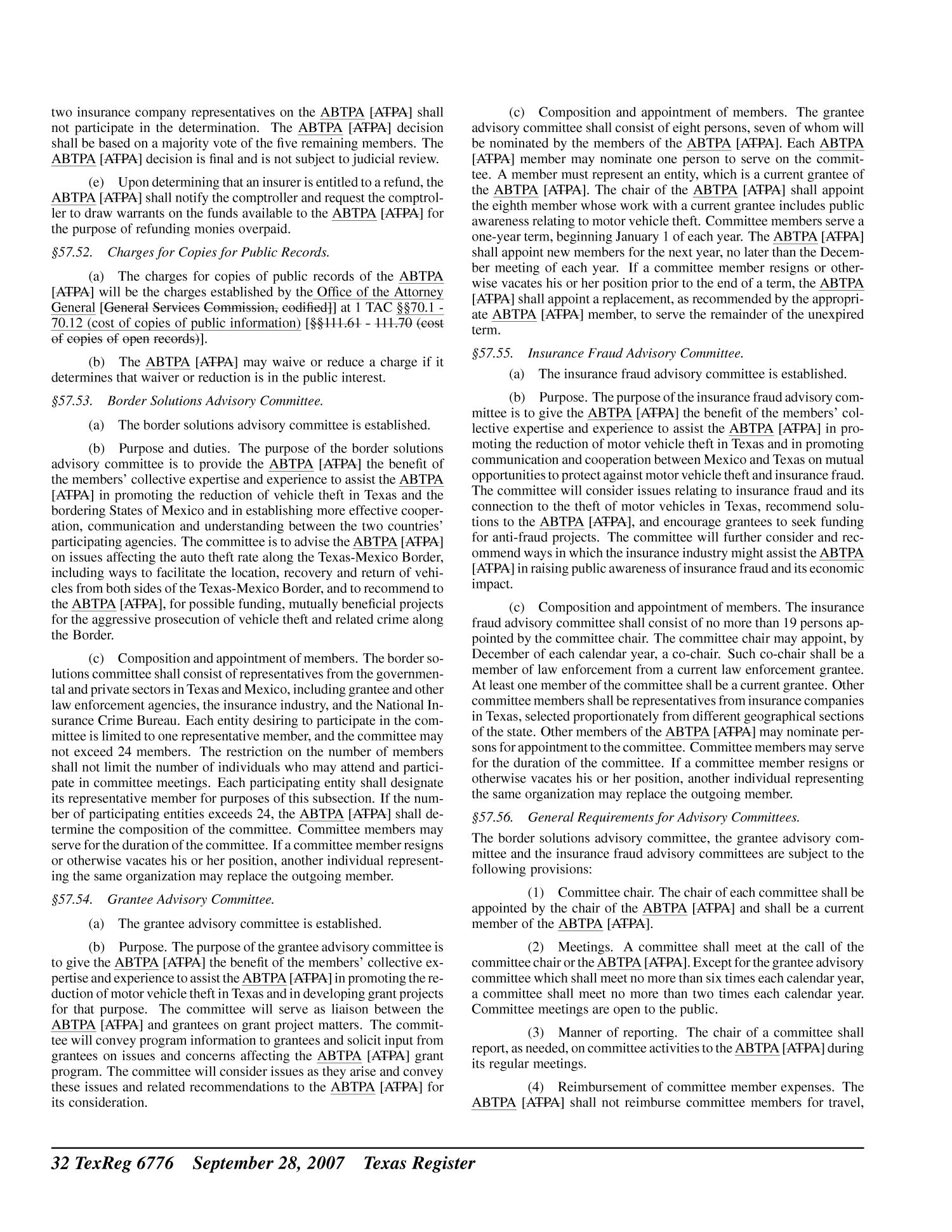 Texas Register, Volume 32, Number 39, Pages 6689-6904, September 28, 2007
                                                
                                                    6776
                                                