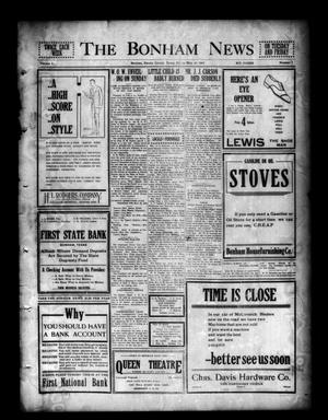 Primary view of object titled 'The Bonham News (Bonham, Tex.), Vol. 50, No. 7, Ed. 1 Friday, May 14, 1915'.