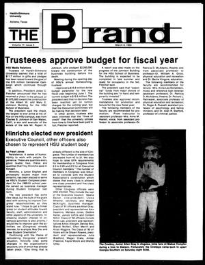 Primary view of object titled 'The Brand (Abilene, Tex.), Vol. 77, No. 5, Ed. 1, Thursday, March 8, 1990'.
