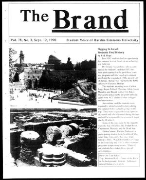 Primary view of object titled 'The Brand (Abilene, Tex.), Vol. 78, No. 3, Ed. 1, Wednesday, September 12, 1990'.