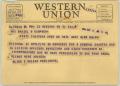 Letter: [Telegram/Memo from Ms. McLean to to Mrs. Kempner, September 19, 1944]