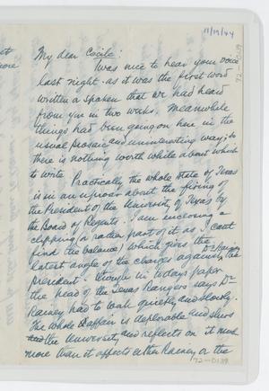 Primary view of object titled '[Letter from I. H. to Cecile Kempner, November 19, 1944]'.