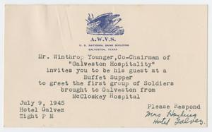 Primary view of object titled '[Letter from Mrs. Harding, July 9, 1945]'.