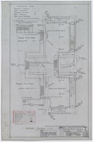 Primary view of object titled 'College Heights Grade School Building, Abilene, Texas: Ground Floor Plan'.