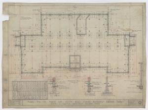 Primary view of object titled 'North and South Ward Schools, Abilene, Texas: Foundation Plan'.