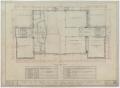 Technical Drawing: North and South Ward Schools, Abilene, Texas: Second Floor Plan with …