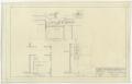 Technical Drawing: Elliott Funeral Home Alterations, Abilene, Texas: Roof and Floor Plan