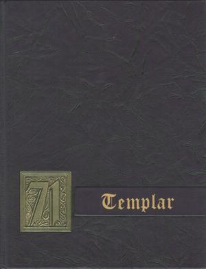 Primary view of object titled 'The Templar, Yearbook of Temple Junior College, 1971'.