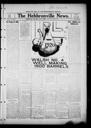 Primary view of object titled 'The Hebbronville News. (Hebbronville, Tex.), Vol. 3, No. 3, Ed. 1 Wednesday, December 30, 1925'.