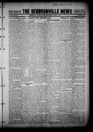 Primary view of object titled 'The Hebbronville News (Hebbronville, Tex.), Vol. 3, No. 51, Ed. 1 Wednesday, December 1, 1926'.