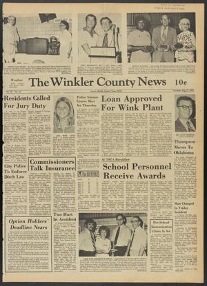 Primary view of object titled 'The Winkler County News (Kermit, Tex.), Vol. 36, No. 43, Ed. 1 Thursday, August 17, 1972'.