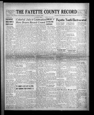Primary view of object titled 'The Fayette County Record (La Grange, Tex.), Vol. 29, No. 71, Ed. 1 Friday, July 6, 1951'.