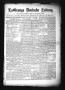 Newspaper: La Grange Deutsche Zeitung. (La Grange, Tex.), Vol. 22, No. 12, Ed. 1…