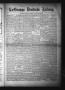 Newspaper: La Grange Deutsche Zeitung. (La Grange, Tex.), Vol. 20, No. 9, Ed. 1 …