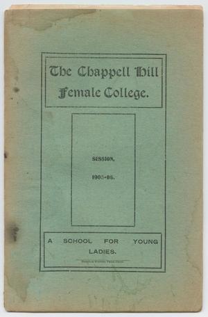 Catalog of Chappell Hill Female College, 1905
