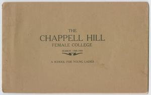 Catalog of Chappell Hill Female College, 1908