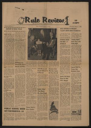 The Rule Review (Rule, Tex.), Vol. 60, No. 41, Ed. 1 Thursday, March 2, 1967