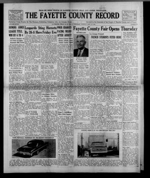 Primary view of object titled 'The Fayette County Record (La Grange, Tex.), Vol. 39, No. 92, Ed. 1 Tuesday, September 19, 1961'.
