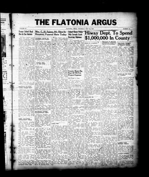 Primary view of object titled 'The Flatonia Argus (Flatonia, Tex.), Vol. 65, No. 23, Ed. 1 Thursday, May 30, 1940'.