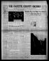 Thumbnail image of item number 1 in: 'The Fayette County Record (La Grange, Tex.), Vol. 39, No. 48, Ed. 1 Tuesday, April 18, 1961'.