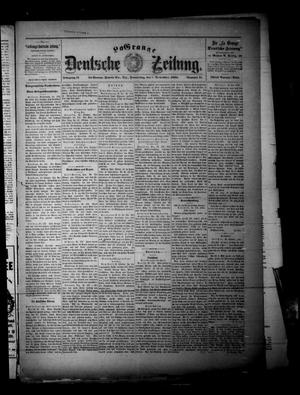 Primary view of object titled 'La Grange Deutsche Zeitung. (La Grange, Tex.), Vol. 11, No. 11, Ed. 1 Thursday, November 1, 1900'.