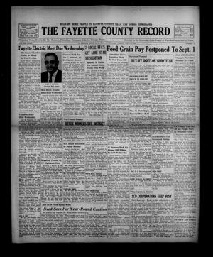 Primary view of object titled 'The Fayette County Record (La Grange, Tex.), Vol. 39, No. 75, Ed. 1 Friday, July 21, 1961'.