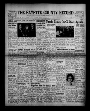 Primary view of object titled 'The Fayette County Record (La Grange, Tex.), Vol. 39, No. 39, Ed. 1 Friday, March 17, 1961'.