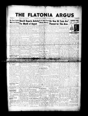 Primary view of object titled 'The Flatonia Argus (Flatonia, Tex.), Vol. 78, No. 36, Ed. 1 Thursday, September 3, 1953'.