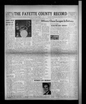 Primary view of object titled 'The Fayette County Record (La Grange, Tex.), Vol. 38, No. 49, Ed. 1 Tuesday, April 19, 1960'.