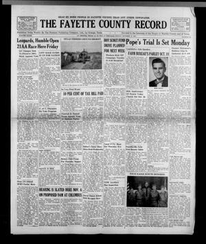 Primary view of object titled 'The Fayette County Record (La Grange, Tex.), Vol. 39, No. 99, Ed. 1 Friday, October 13, 1961'.