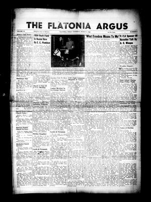 Primary view of object titled 'The Flatonia Argus (Flatonia, Tex.), Vol. 79, No. 9, Ed. 1 Thursday, March 4, 1954'.