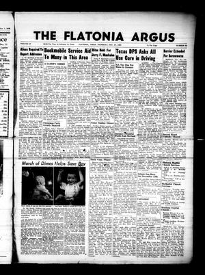 Primary view of object titled 'The Flatonia Argus (Flatonia, Tex.), Vol. 87, No. 52, Ed. 1 Thursday, December 27, 1962'.