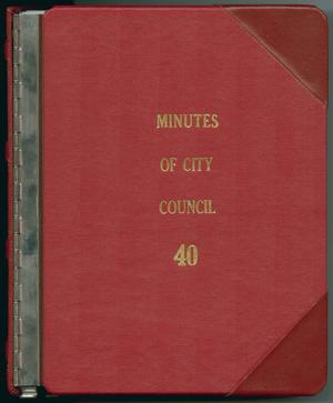 Primary view of object titled '[Abilene City Council Minutes: 1999]'.