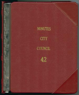 Primary view of object titled '[Abilene City Council Minutes: 2001]'.