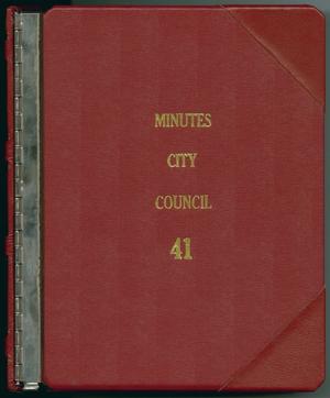 Primary view of object titled '[Abilene City Council Minutes: 2000]'.