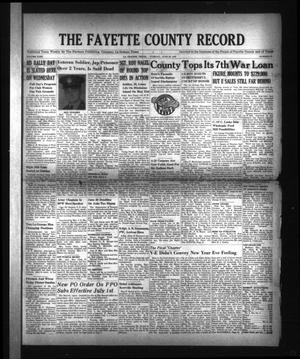 Primary view of object titled 'The Fayette County Record (La Grange, Tex.), Vol. 23, No. 68, Ed. 1 Tuesday, June 26, 1945'.