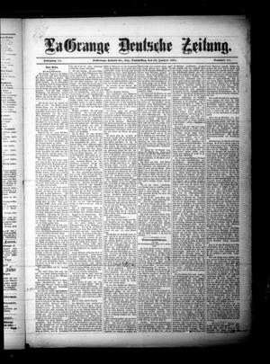 Primary view of object titled 'La Grange Deutsche Zeitung. (La Grange, Tex.), Vol. 14, No. 24, Ed. 1 Thursday, January 28, 1904'.
