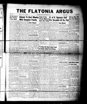 Primary view of The Flatonia Argus (Flatonia, Tex.), Vol. 73, No. 37, Ed. 1 Thursday, September 9, 1948