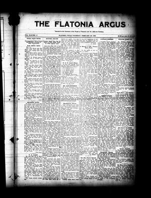 Primary view of object titled 'The Flatonia Argus (Flatonia, Tex.), Vol. 44, No. 17, Ed. 1 Thursday, February 26, 1920'.