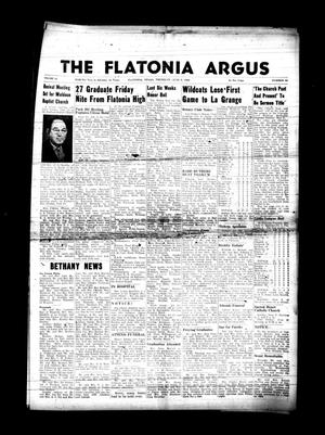 Primary view of object titled 'The Flatonia Argus (Flatonia, Tex.), Vol. 83, No. 22, Ed. 1 Thursday, June 5, 1958'.